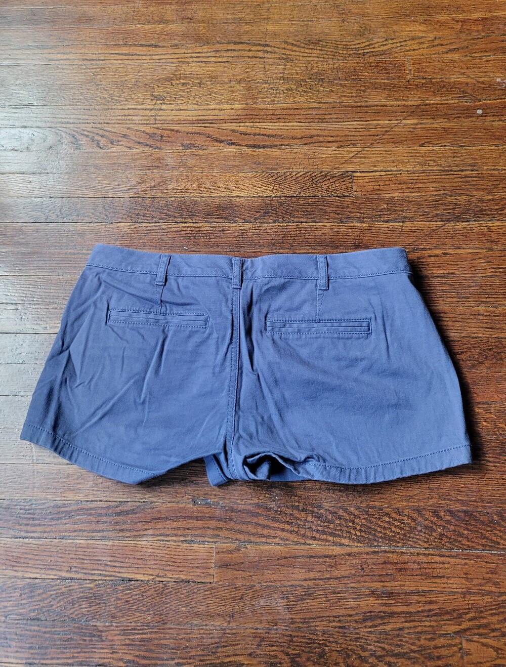 Express Womens Shorts 6 Blue Chino Shortie Capsule Minimalist Preppy Timeless - Picture 10 of 17